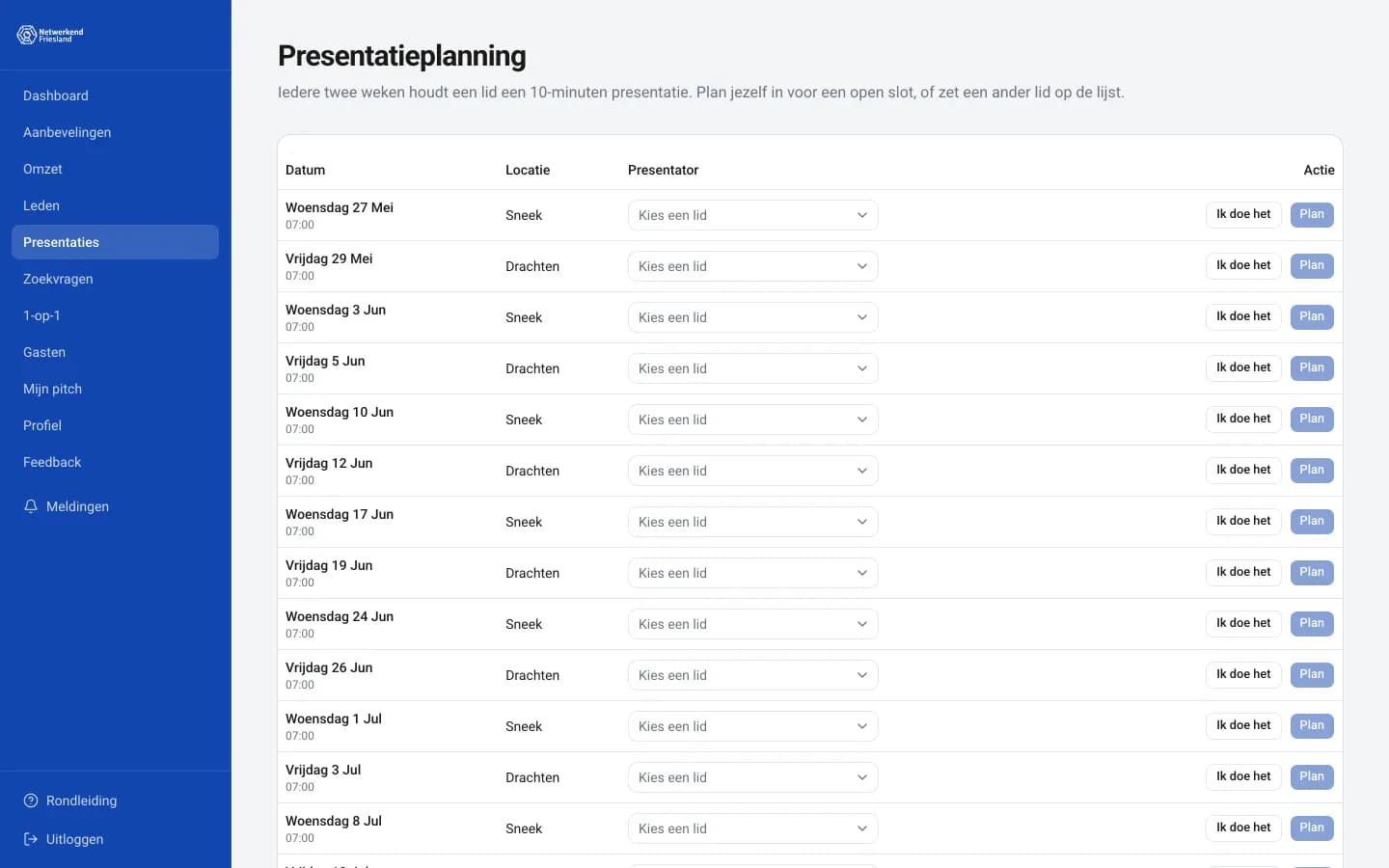 Screenshot Presenteren & pitchen